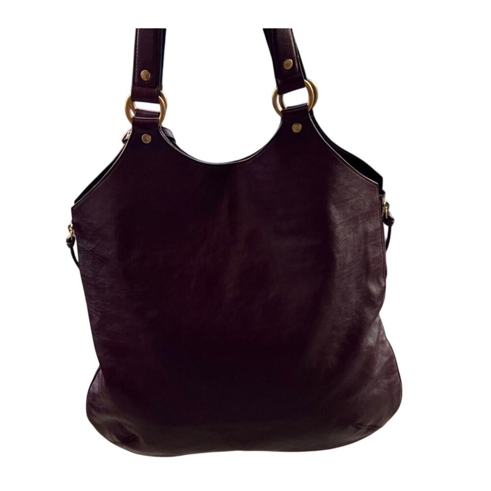 Yves Saint Laurent Purple Large Tribute Tote Bag EUC with COA - Picture 2 of 12